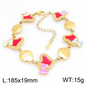 Stainless Steel Gold-plating Bracelet - KB119440-SP