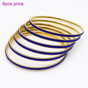 Stainless Steel Stone Bangle - KB120916-LO