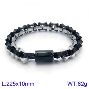 Stainless Steel Black-plating Bracelet - KB121530-KFC