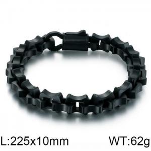 Stainless Steel Black-plating Bracelet - KB121531-KFC