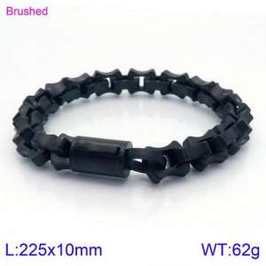 Stainless Steel Black-plating Bracelet - KB121532-KFC