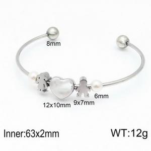Stainless Steel Bangle - KB121694-Z