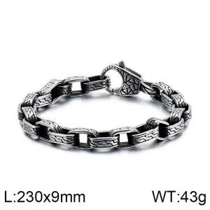 Stainless Steel Bracelet(Men) - KB121928-BDJX