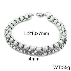 Stainless Steel Bracelet(Men) - KB123594-Z