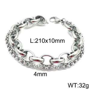 Stainless Steel Bracelet(Men) - KB123599-Z