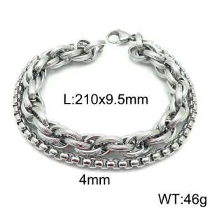 Stainless Steel Bracelet(Men) - KB123602-Z