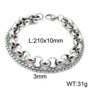 Stainless Steel Bracelet(Men) - KB123611-Z