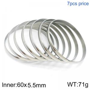 Stainless Steel Bangle - KB124189-LO