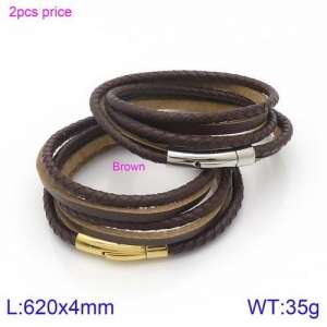 Leather Bracelet - KB124303-KFC