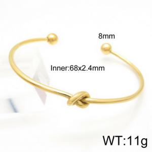 Stainless Steel Gold-plating Bangle - KB125106-Z