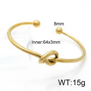 Stainless Steel Gold-plating Bangle - KB125109-Z
