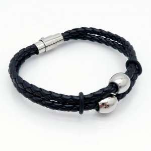 Leather Bracelet - KB125312-TXH