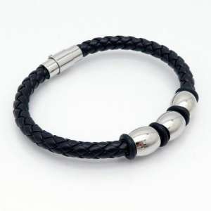 Leather Bracelet - KB125329-TXH
