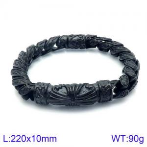 Stainless Steel Black-plating Bracelet - KB125353-BDJX