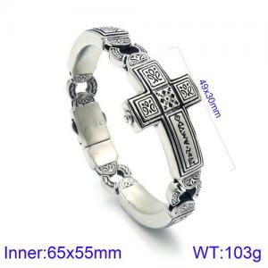 Stainless Steel Bracelet(Men) - KB125368-BDJX