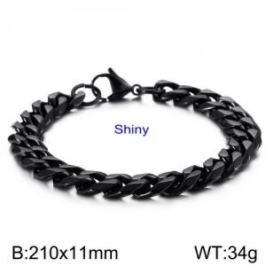Stainless Steel Black-plating Bracelet - KB125919-Z