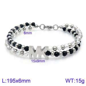 Stainless Steel Crystal Bracelet - KB127174-Z