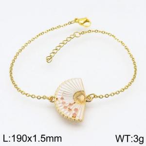 Stainless Steel Gold-plating Bracelet - KB129413-SS