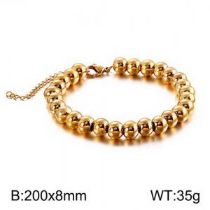 Stainless Steel Gold-plating Bracelet - KB129460-Z