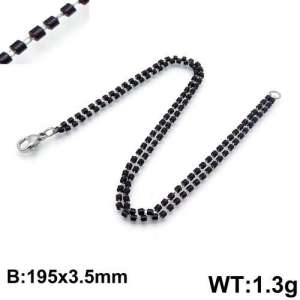 Stainless Steel Crystal Bracelet - KB130353-Z