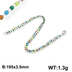 Stainless Steel Crystal Bracelet - KB130355-Z