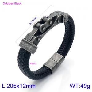 Leather Bracelet - KB134604-KFC