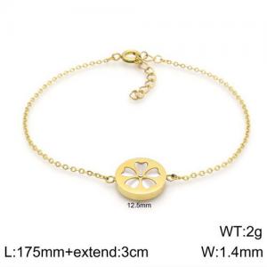 Stainless Steel Gold-plating Bracelet - KB135367-GC