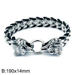 Stainless Steel Bracelet(Men) - KB135810-D