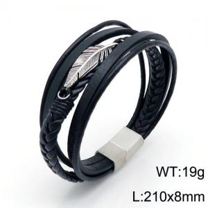 Leather Bracelet - KB136566-YY