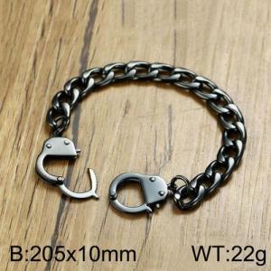 Stainless Steel Black-plating Bracelet - KB136799-Z