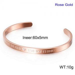 Stainless Steel Wire Bangle - KB137003-K