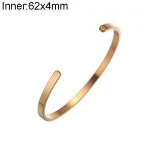 Stainless Steel Gold-plating Bangle - KB137260-WGLA