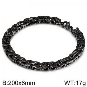 Stainless Steel Black-plating Bracelet - KB139224-Z