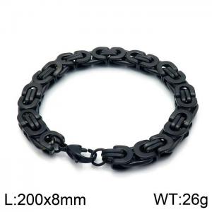 Stainless Steel Black-plating Bracelet - KB139229-Z