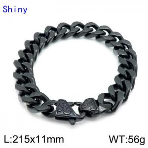 Stainless Steel Black-plating Bracelet - KB139238-Z