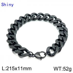Stainless Steel Black-plating Bracelet - KB139240-Z