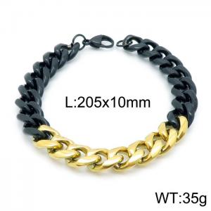 Stainless Steel Black-plating Bracelet - KB139945-Z