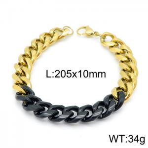 Stainless Steel Black-plating Bracelet - KB139948-Z