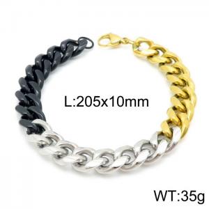 Stainless Steel Black-plating Bracelet - KB139951-Z