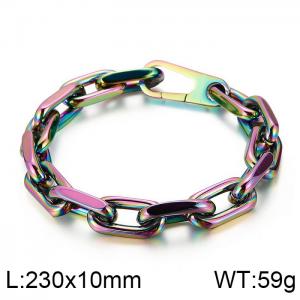SS Colorful-plating Bracelet - KB140107-KFC