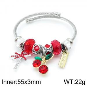 Stainless Steel Wire Bangle - KB143270-BB