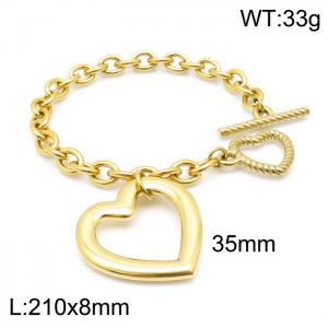 Fashionable ladies heart-shaped bracelet - KB144234-Z