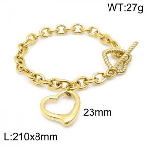 Fashionable ladies heart-shaped bracelet - KB144236-Z