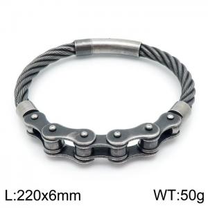 Stainless Steel Bicycle Bracelet - KB144502-KFC