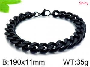 Stainless Steel Black-plating Bracelet - KB145821-Z