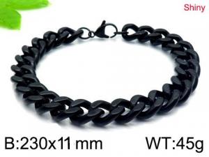 Stainless Steel Black-plating Bracelet - KB145822-Z