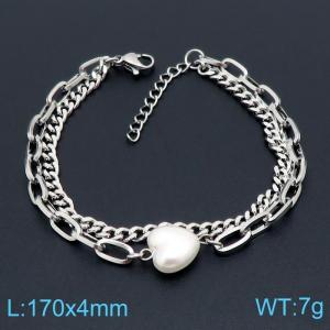 Stainless Steel Bracelet(women) - KB145927-BJ