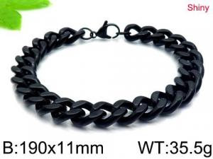 Stainless Steel Black-plating Bracelet - KB146181-Z