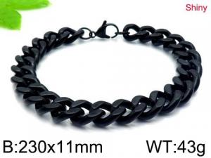 Stainless Steel Black-plating Bracelet - KB146182-Z
