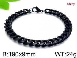 Stainless Steel Black-plating Bracelet - KB146187-Z